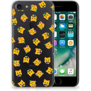 TPU bumper voor iPhone SE 2022 | SE 2020 | 8 | 7 Katten Emojis