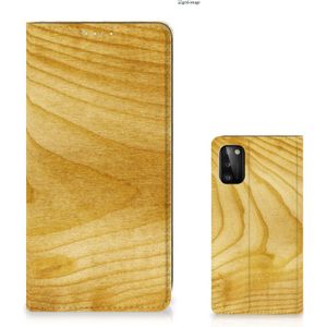 Samsung Galaxy A41 Book Wallet Case Licht Hout