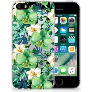 Apple iPhone SE | 5S TPU Case Orchidee Groen