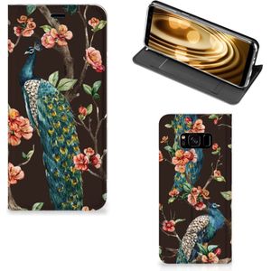 Samsung Galaxy S8 Hoesje maken Pauw met Bloemen