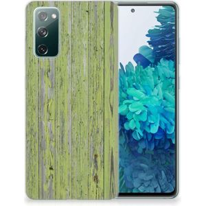 Samsung Galaxy S20 FE Bumper Hoesje Green Wood