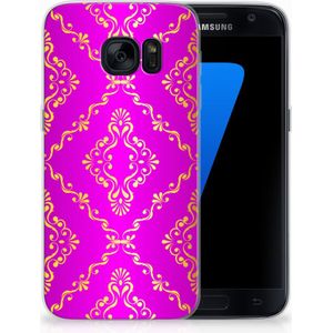 Siliconen Hoesje Samsung Galaxy S7 Barok Roze