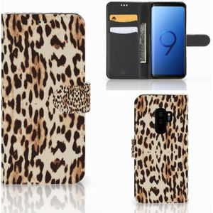 Samsung Galaxy S9 Plus Telefoonhoesje met Pasjes Leopard