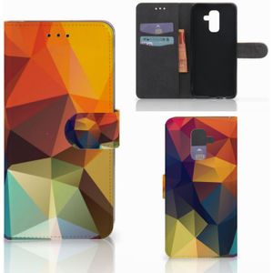 Samsung Galaxy A6 Plus 2018 Book Case Polygon Color