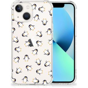 Doorzichtige Silicone Hoesje voor iPhone 13 Pinguïn