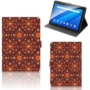 Lenovo Tab E10 Tablet Hoes Batik Brown