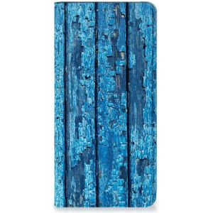Google Pixel 7 Book Wallet Case Wood Blue