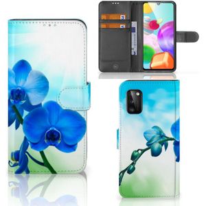 Samsung Galaxy A41 Hoesje Orchidee Blauw - Cadeau voor je Moeder