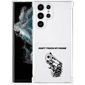 Samsung Galaxy S22 Ultra Anti Shock Case Gun Don't Touch My Phone