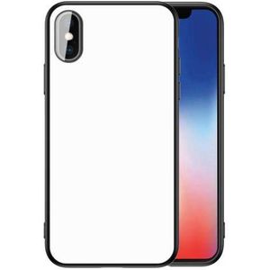 Backcover iPhone X | Xs Hoesje Zwart/wit