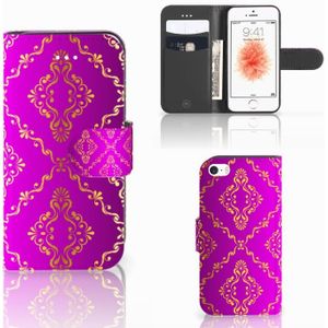Wallet Case Apple iPhone 5 | 5s | SE Barok Roze