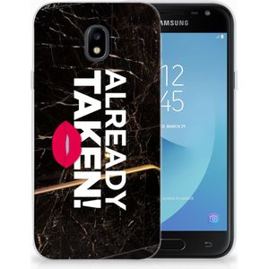 Samsung Galaxy J3 2017 Siliconen hoesje met naam Already Taken Black