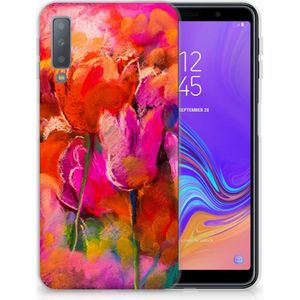 Hoesje maken Samsung Galaxy A7 (2018) Tulips