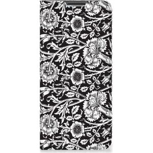 OPPO A54s | A16 | A16s Smart Cover Black Flowers