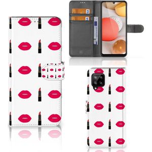 Samsung Galaxy A42 5G Telefoon Hoesje Lipstick Kiss