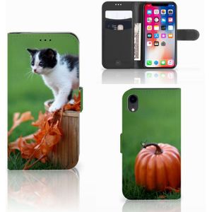 Apple iPhone Xr Telefoonhoesje met Pasjes Kitten