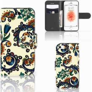 Wallet Case Apple iPhone 5 | 5s | SE Barok Flower