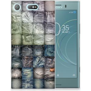 Silicone Back Cover Sony Xperia XZ1 Compact Spijkerbroeken