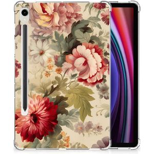 Siliconen Hoesje voor Samsung Galaxy Tab S9 Bloemen