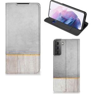 Samsung Galaxy S21 Plus Book Wallet Case Wood Concrete
