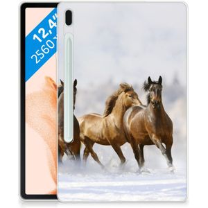 Samsung Galaxy Tab S7FE Back Case Paarden