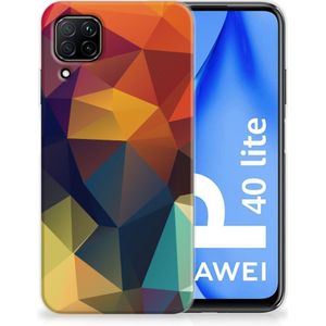 Huawei P40 Lite TPU Hoesje Polygon Color