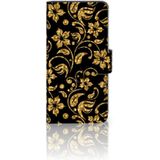 Huawei P20 Hoesje Gouden Bloemen