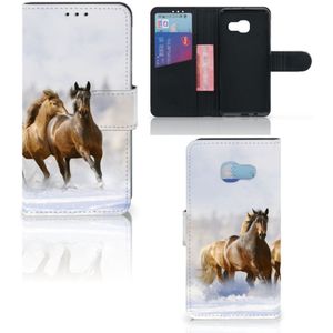 Samsung Galaxy A3 2017 Telefoonhoesje met Pasjes Paarden