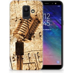 Samsung Galaxy A6 (2018) Siliconen Hoesje met foto Bladmuziek