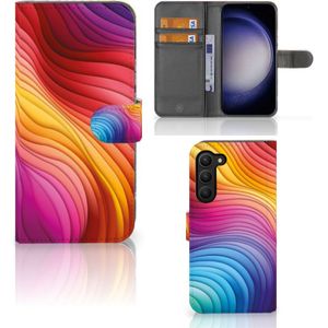Book Case voor Samsung Galaxy S23 Plus Regenboog