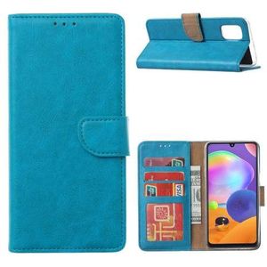Samsung Galaxy A02s Flip Cover Turquoise met Pasjeshouder