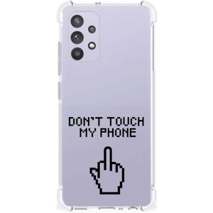 Samsung Galaxy A32 4G | A32 5G Enterprise Editie Anti Shock Case Finger Don't Touch My Phone