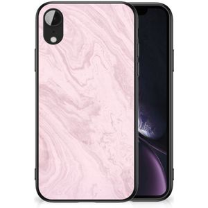 Apple iPhone XR Marmeren Print Telefoonhoesje Marble Pink - Origineel Cadeau Vriendin