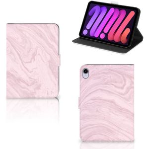 iPad Mini 6 (2021) Leuk Tablet hoesje  Marble Pink - Origineel Cadeau Vriendin