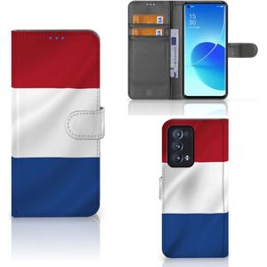 OPPO Reno 6 Pro Plus 5G Bookstyle Case Nederlandse Vlag