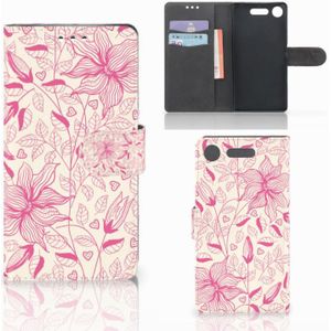 Sony Xperia XZ1 Hoesje Pink Flowers