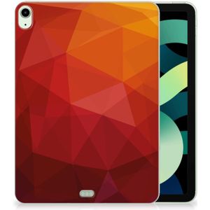 Back Cover voor iPad Air (2020/2022) 10.9 inch Polygon Red