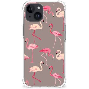 iPhone 15 Plus Case Anti-shock Flamingo