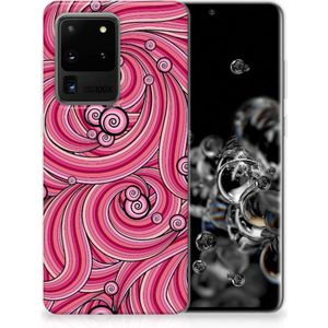 Samsung Galaxy S20 Ultra Hoesje maken Swirl Pink
