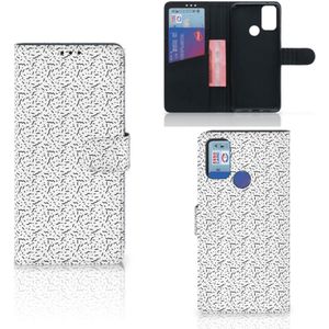 Alcatel 1S (2021) Telefoon Hoesje Stripes Dots