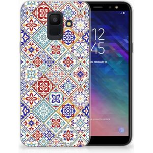 Samsung Galaxy A6 (2018) TPU Siliconen Hoesje Tiles Color