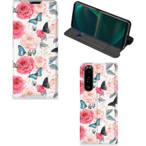 Sony Xperia 5 III Smart Cover Butterfly Roses
