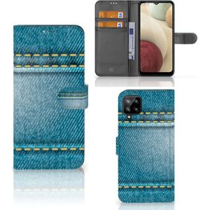 Samsung Galaxy A12 Wallet Case met Pasjes Jeans