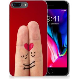 Apple iPhone 7 Plus | 8 Plus Silicone Back Cover Liefde - Origineel Romantisch Cadeau