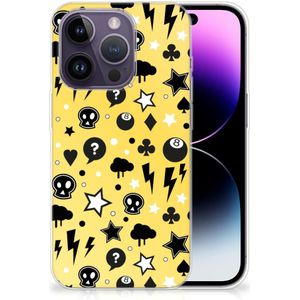 Silicone Back Case Apple iPhone 14 Pro Punk Geel