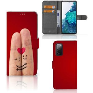 Samsung Galaxy S20 FE Wallet Case met Pasjes Liefde - Origineel Romantisch Cadeau