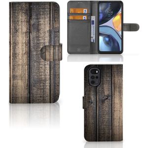 Motorola Moto G22 Book Style Case Steigerhout