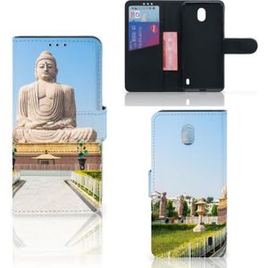 Nokia 1 Plus Flip Cover Boeddha