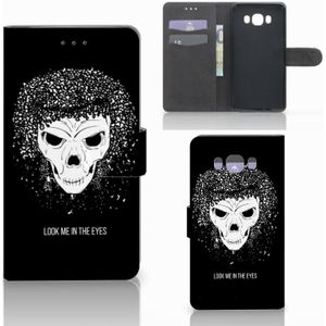 Telefoonhoesje met Naam Samsung Galaxy J7 2016 Skull Hair