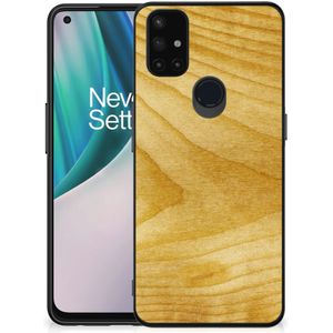 OnePlus Nord N10 5G Houten Print Telefoonhoesje Licht Hout